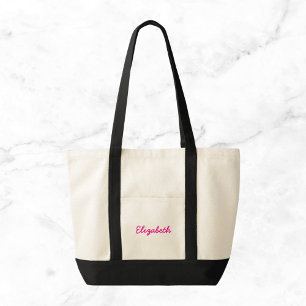 Tote Bag Toile de nom personnalisée