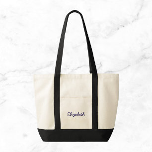 Tote Bag Toile de nom personnalisée
