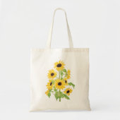 Tote Bag toile de tournesol jaune 2021 (Devant)