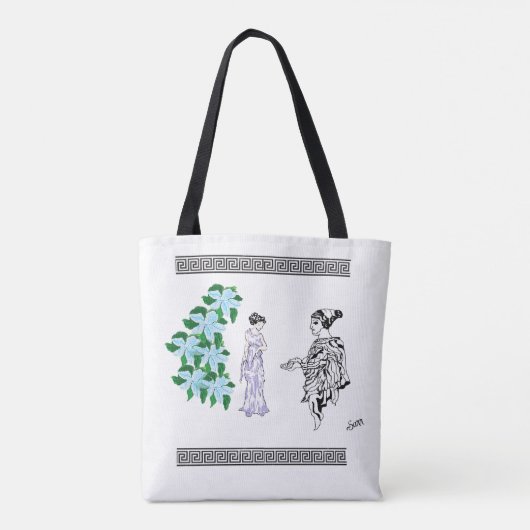 Tote Bag Toile : Grec ancien (Dos)