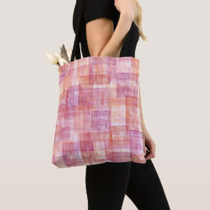 Tote Bag Toile rose rouge Orange Texture Pride lesbienne