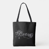 Tote Bag Toiles d'araignées et araignées au-dessus d'Hallow (Dos)