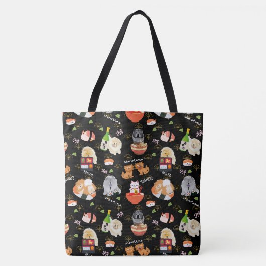 Tote Bag TOKYO CHOWTIME Chow (Devant)