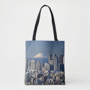 Tote Bag Tokyo, Skyline du quartier de Shinjuku, mont Fuji