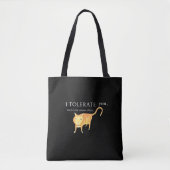 Tote Bag Tolerant Apathetic Orange Cat (Devant)