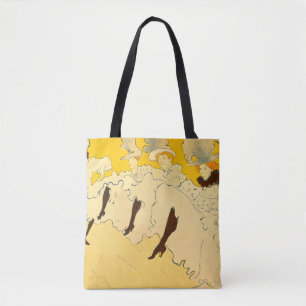 Tote Bag Tolouse-Lautrec Dancing Girls Yellow Poster Art