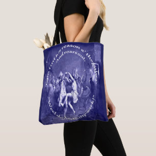 Tote Bag Tom a perdu toute raison La nuit de Burns est bleu