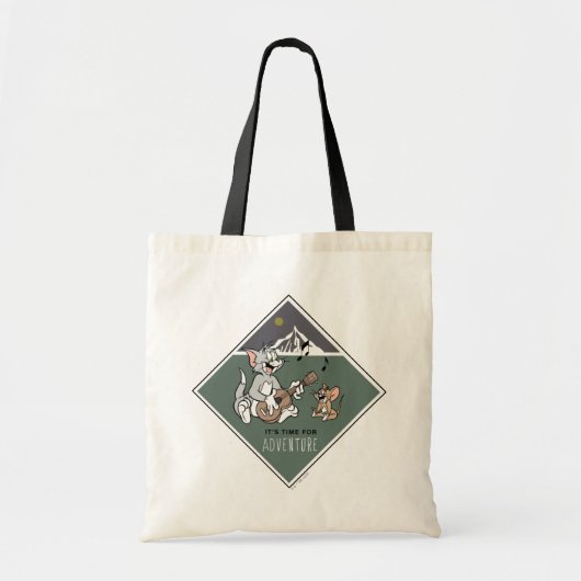 Tote Bag Tom & Jerry "Il est temps pour l'aventure" (Devant)