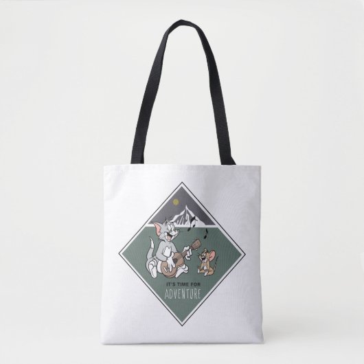 Tote Bag Tom & Jerry "Il est temps pour l'aventure" (Devant)