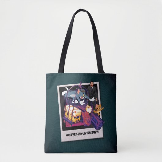 Tote Bag Tom & Jerry Luggage Crash Photograph (Devant)