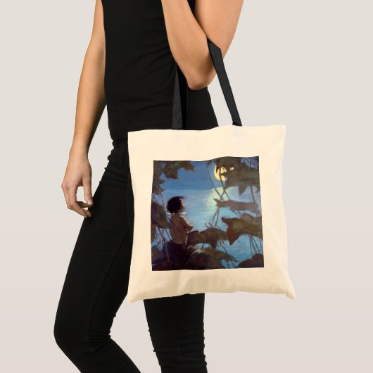 Tote Bag Tom regarde la lune, Jessie Willcox Smith (Devant (produit))