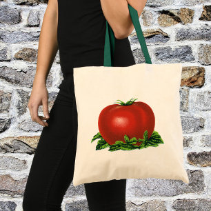 Tote Bag Tomate rouge mûr vintage, légumes et fruits
