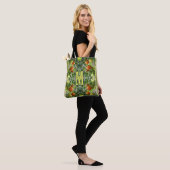Tote Bag Tomates Cerises à Monogramme Personnalisé Initial (Sur le modèle)