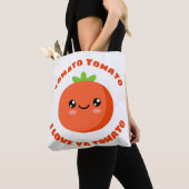 Tote Bag Tomato Tomato Je t'aime Tomate (De près)