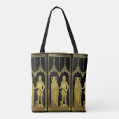 Tote Bag Tombeau médiéval en laiton Rubbing Chevalier, Dame (Dos)