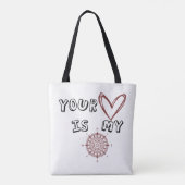 Tote Bag Ton coeur est mon boussole (Dos)
