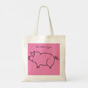 Tote Bag Tonnerre d'animal de porc