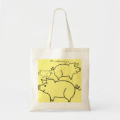 Tote Bag Tonnerre d'animal de porc (Devant)