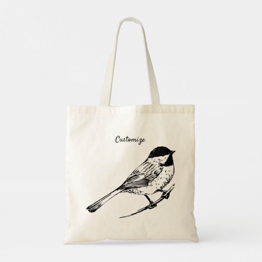Tote Bag Tonnerre de chickadee à calotte noire (Dos)