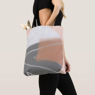 Tote Bag Tons de terre bouchée art minimaliste au soleil