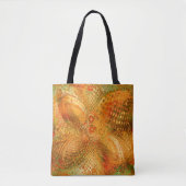 Tote Bag Tons orange terreux Paisley (Devant)