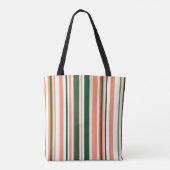 Tote Bag Tons Terre neutres modernes tendance rayures (Dos)