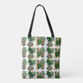 TOTE BAG TONS VERT MODÈLE SHAMROCK IRLANDAIS (Dos)