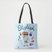 Tote Bag TOONVIDUALS Modèle élégant fille 3 Fourre-tout (Devant)