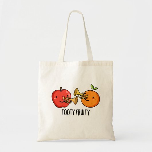 Tote Bag Tooty Fruity Amusant Fruit Musicien Pun (Devant)