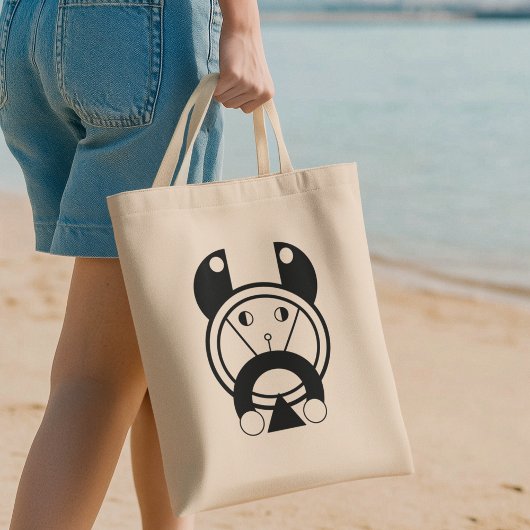 Tote Bag Tora Tiger Zodiac géométrique