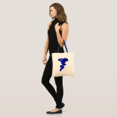 Tote Bag Tornade bleue (Devant (modèle))