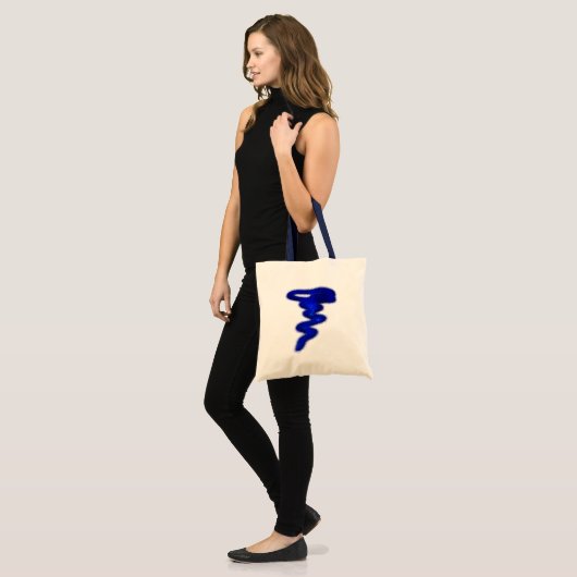 Tote Bag Tornade bleue (Devant (modèle))