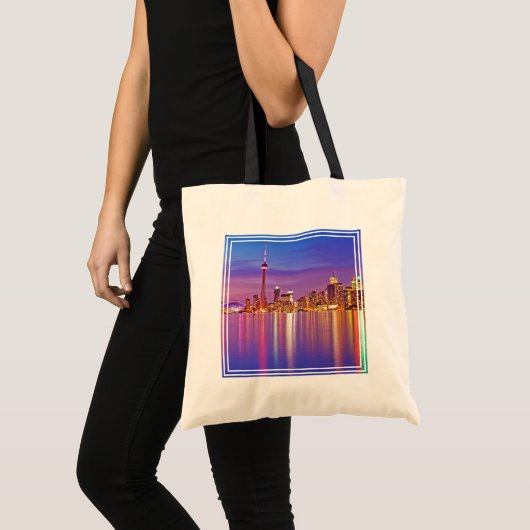 Tote Bag Toronto Skyline à Dusk (Devant (produit))