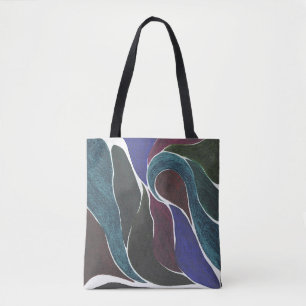 Tote Bag Torsion de couleur (gemmes foncées) Fourre-tout