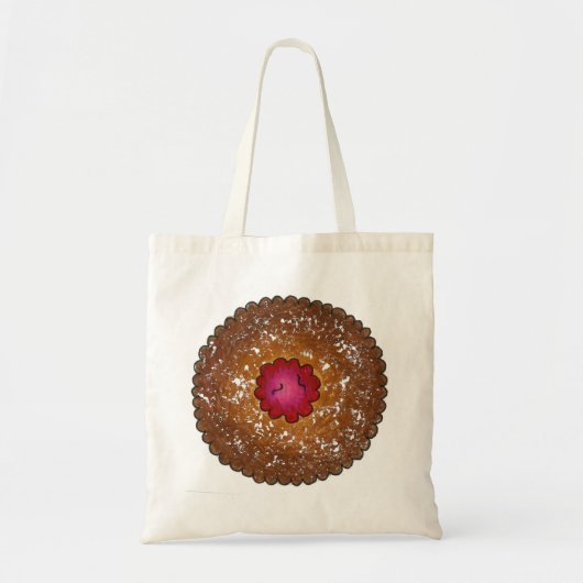 Tote Bag Torte Linzer de framboise Noël Cookie Fourre-tout (Devant)