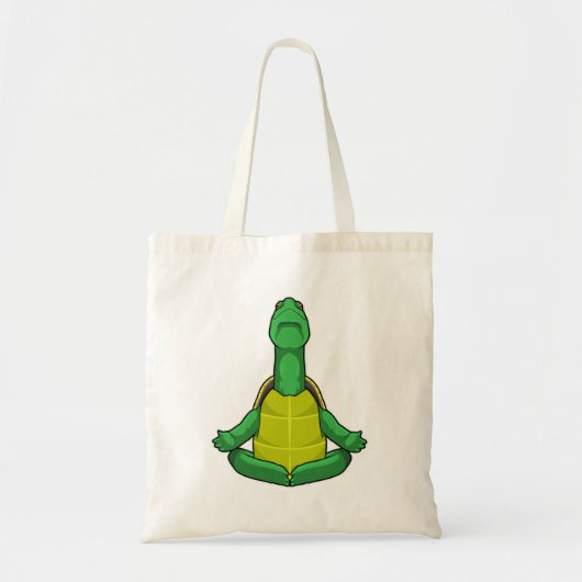 Tote Bag Tortue à la méditation de Yoga (Devant)