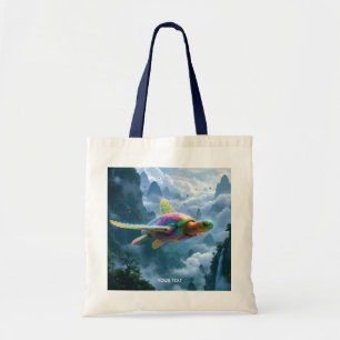 Tote Bag Tortue arc-en-ciel mignonne Imaginaire