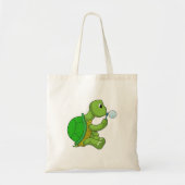 Tote Bag Tortue avec bulles de savon (Devant)