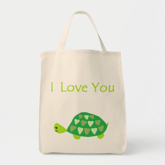 Tote Bag Tortue d'amour (Devant)