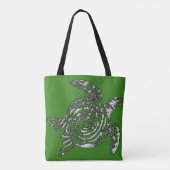 Tote Bag Tortue de l'imaginaire 3 D (Dos)