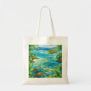 Tote Bag Tortue de mer des îles de la Grande Barrière de co