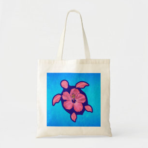 Tote Bag Tortue et ketmie hawaïennes de Honu
