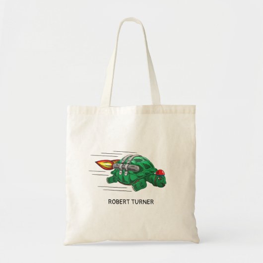 Tote Bag Tortue fusée (Devant)