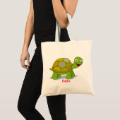 Tote Bag Tortue mignonne fille personnalisée (Devant (produit))
