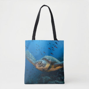 Tote Bag Tortue noire (verte) (Chelonia agassizi)