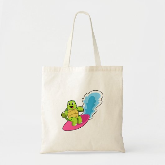 Tote Bag Tortue surfeur avec Surfer (Devant)