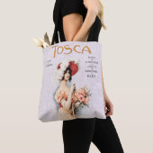 Tote Bag Tosca Opéra Vintage - Conception d'affiche d'opéra (De près)