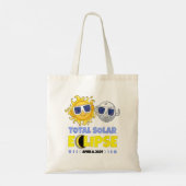 Tote Bag Total Éclipse Solaire 2024 Mignons Éclipse Solaire (Dos)