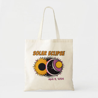 Tote Bag Total éclipse solaire 2024 pop art design