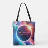 Tote Bag Total Éclipse solaire 8 avril 2024 Commémoratif (Dos)